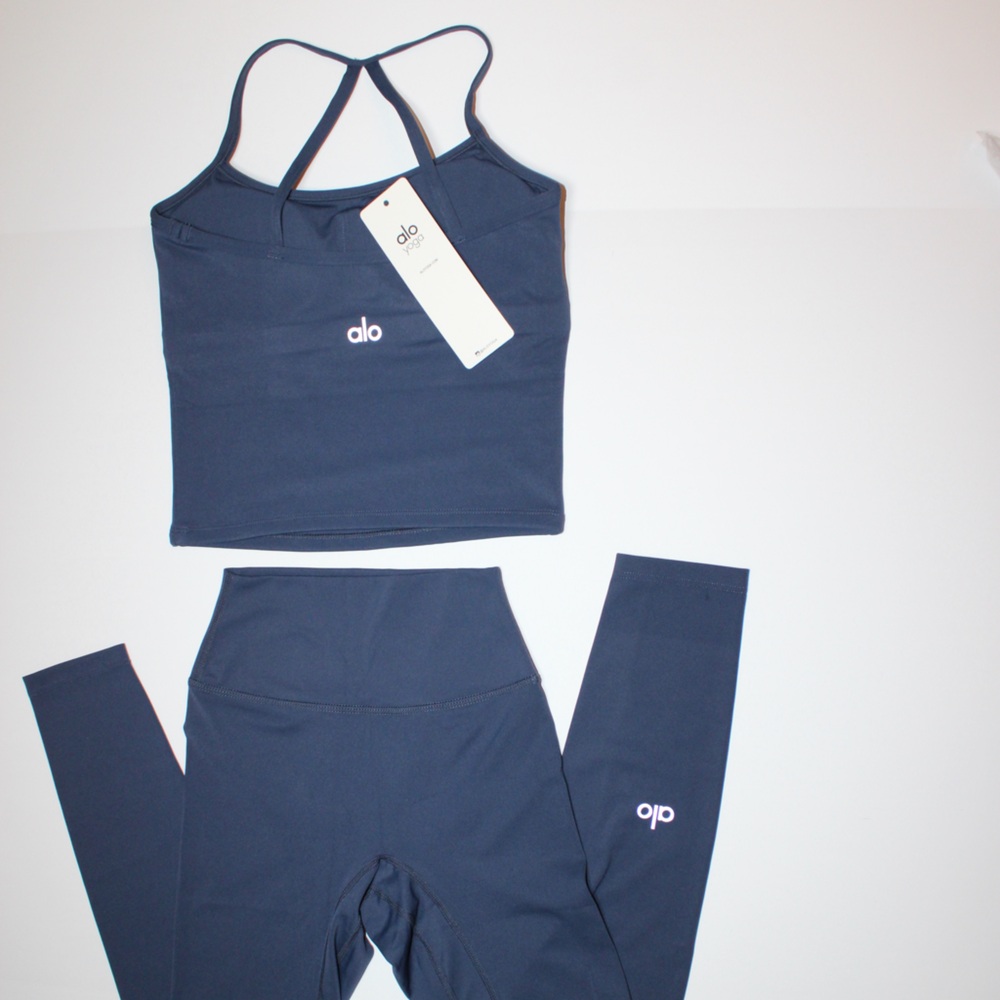 ALO Yoga Deep Blue Activewear Set